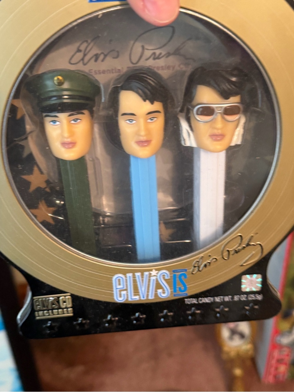 Elvis Presley Collector PEZ Dispenser Set - Green, Blue, White